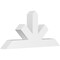Ekena Millwork Saratoga Architectural Grade PVC Gable Bracket, 60"W x 27 1/2"H x 6"D x 6"F, 11/12 Pitch GBP060X28X0606SAR00 - alternate 1